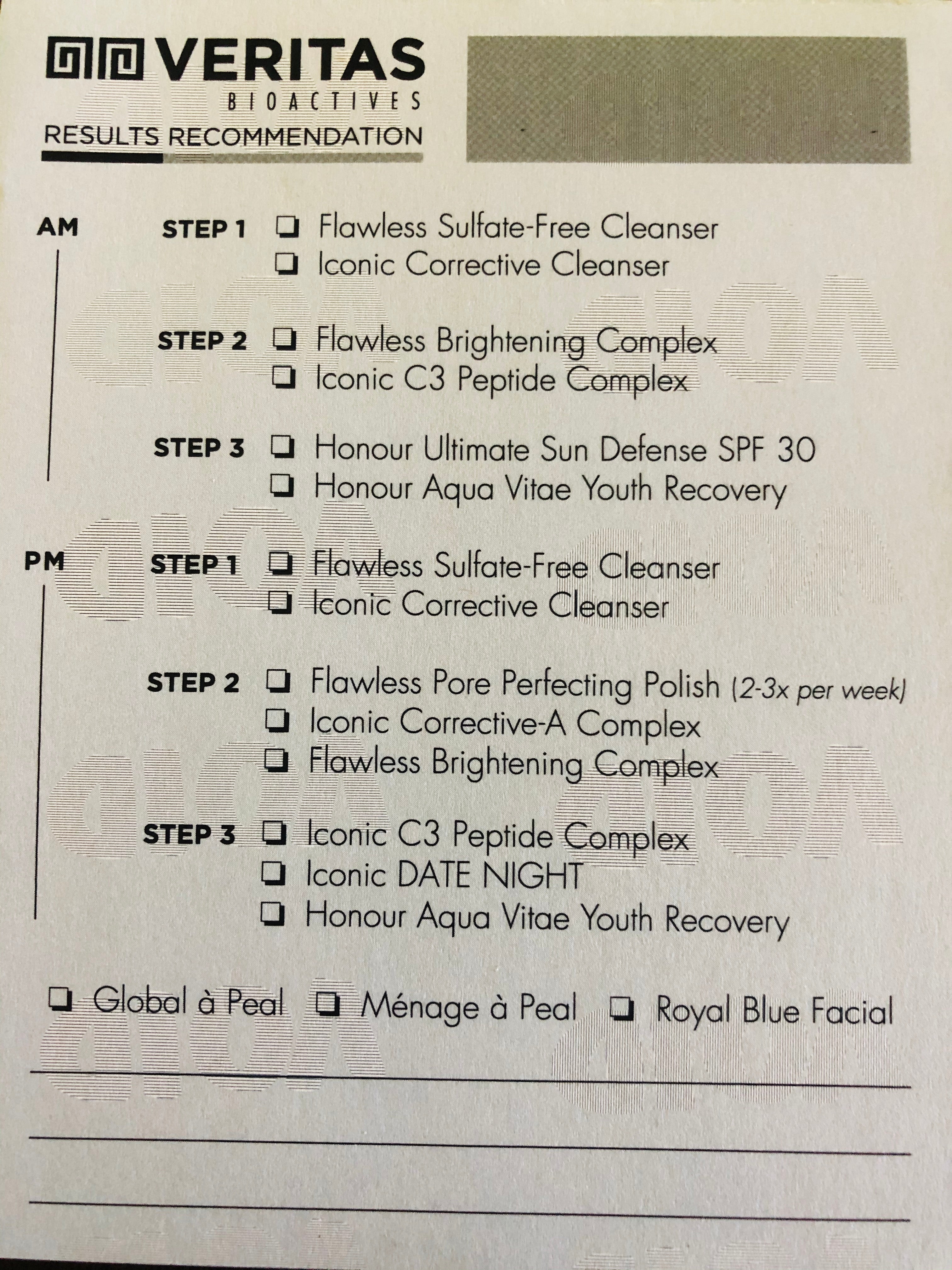 RX Results Recommendation Pad